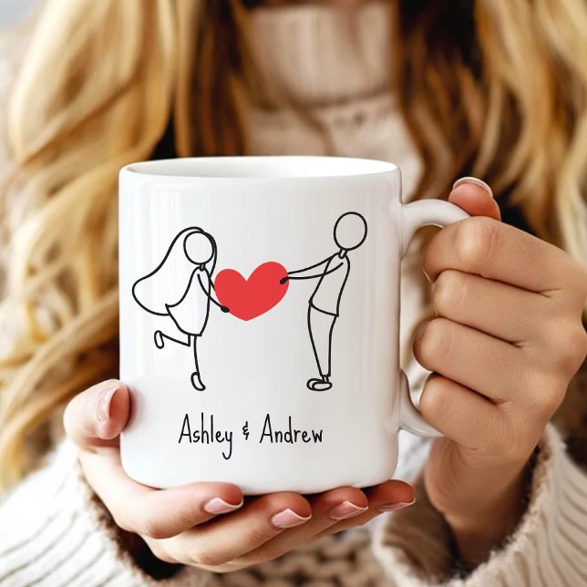 Caneca de Café Personalizada Presente para Namorad (wedding gift mug gift for couples, coffee cups for couples gift, personalized gifts for couples mug,)
