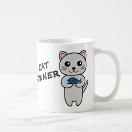 Caneca de Café Personalizada PROPRIETÁRIO DE GATO