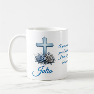 Caneca de Café Personalizada Rosa João 13:34