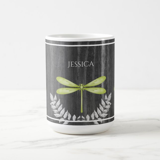 Caneca de Café Personalizada Russa de Dragonfly Ve (Centro)