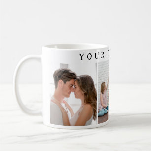 Caneca de café personalizada simples do dia dos na