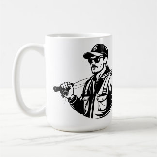 Caneca de Café Personalizada SVG Pescador de Robal