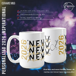 Caneca De Café Personalizado 2026 Inspiracional e espiritual