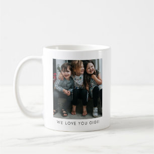 Caneca De Café Personalizado Amor Você GIGI Avó Foto Simples