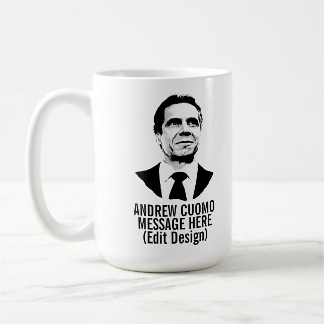 Caneca De Café Personalizado Andrew Cuomo (Esquerda)