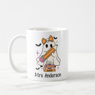 Caneca De Café Personalizado "Clube de Professores Louco" Hallowe