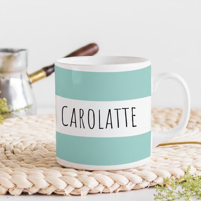 Caneca De Café Personalizado Com Nome Personalizado Verde-Limão (Criador carregado)