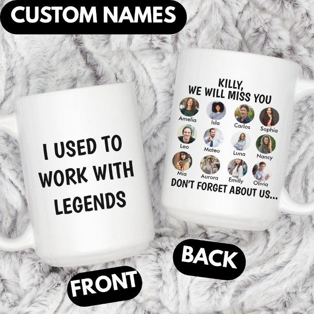 Caneca De Café personalizado Costumava Trabalhar Com Lendas 12 Fo (Criador carregado)