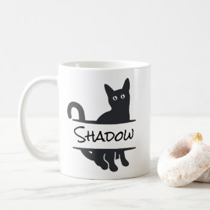 Caneca De Café Personalizado de Gato Preto