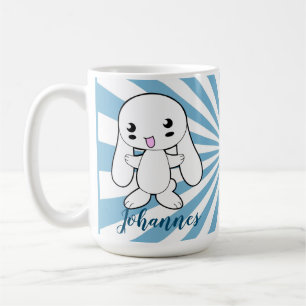 Caneca De Café Personalizado de Hug do Coelhinho de Kawaii