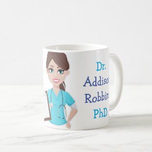 Caneca De Café Personalizado Dr. (Seu Nome) & (Confie em mim, sou