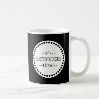Caneca De Café Personalizado É Espantoso, Preto e Branco
