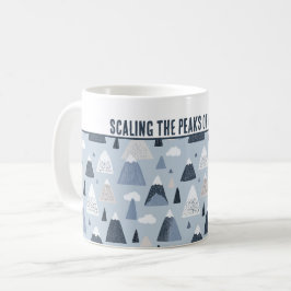 Caneca De Café Personalizado "Escalando os Picos de Cozência"