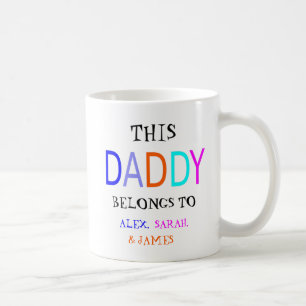 Caneca De Café Personalizado Este Papai Pertence A,