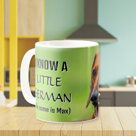 Caneca De Café Personalizado Eu Conheço um Pequeno Dachshund Alem