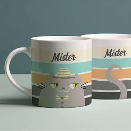 Caneca De Café Personalizado Fofo Retro