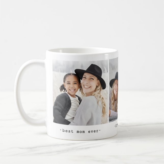 Caneca De Café Personalizado Mãe Simples 3 Foto (Esquerda)