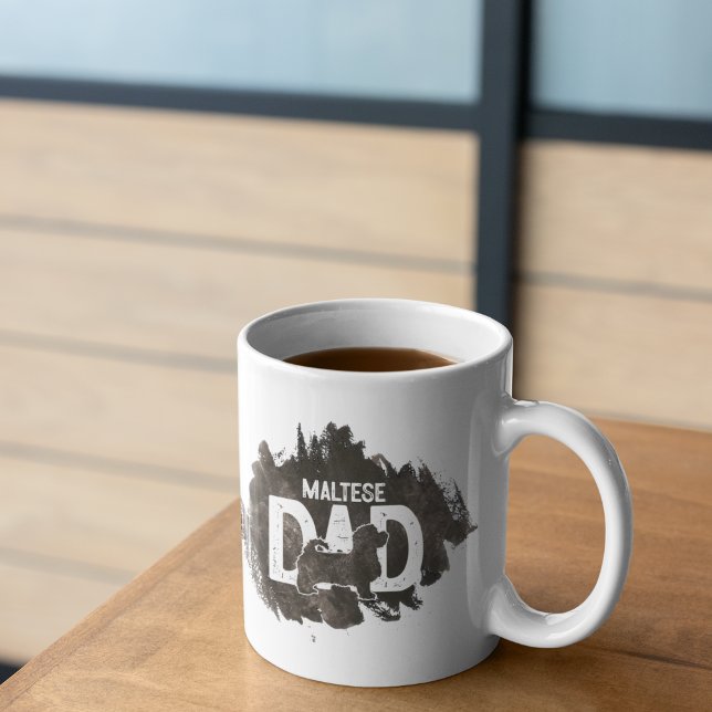 Caneca De Café Personalizado Maltês Pai Dia dos Pais Amante de Ca (Criador carregado)