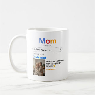 Caneca De Café Personalizado melhor Mãe Foto, Nome e Mensagem Cus