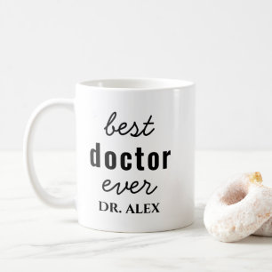 Caneca De Café Personalizado Melhor Médico de Sempre Graduação Ap