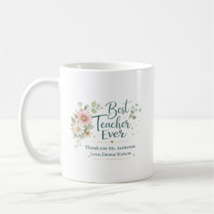 Caneca De Café Personalizado Melhor Professor de Todos os Tempos 