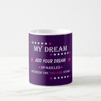 Caneca De Café Personalizado Meu Sonho Entre as Duas Estrelas Ros