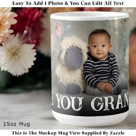 Caneca De Café Personalizado Negrito Amo Você Vovó Uma Foto Moder