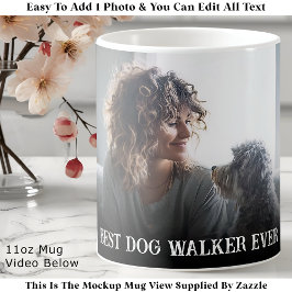 Caneca De Café Personalizado Negrito Caminheiro de Cachorro Uma F