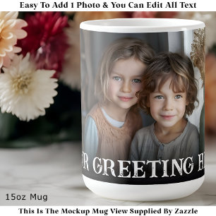 Caneca De Café Personalizado Negrito Família Uma Foto