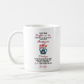 Caneca De Café Personalizado Obrigado Filha Em Direito Coffee Mug