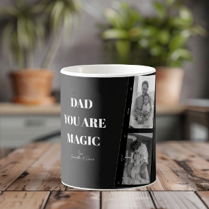 Caneca De Café Personalizado 'Pai Você É Magia' Foto De Dois Pais