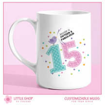 Personalizado Quinze e Fabuloso Confete Cor-de-Ros