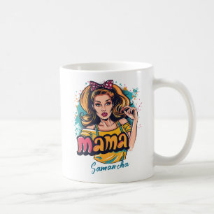 Caneca De Café Personalizado Retro Mama Pop Art (10)
