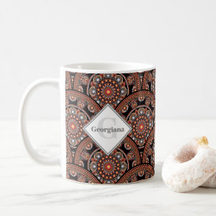Caneca De Café Personalizado Safari Sunset Bohemian Mandala Scale