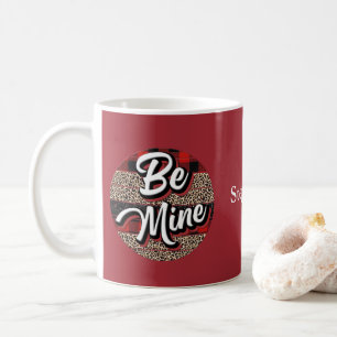 Caneca De Café Personalizado Seja Meu Namorados Buffalo Xadrez Le