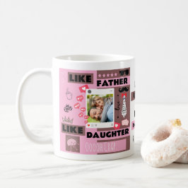 Caneca De Café Personalizado "Tão Pai, Tão Filha, Que Desastre"