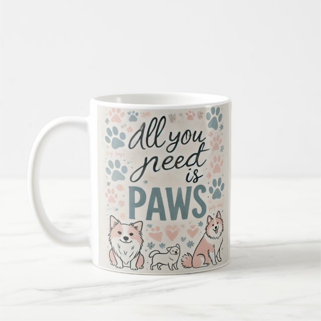 Caneca De Café Personalizado Tudo o que você precisa é de uma can (Esquerda)