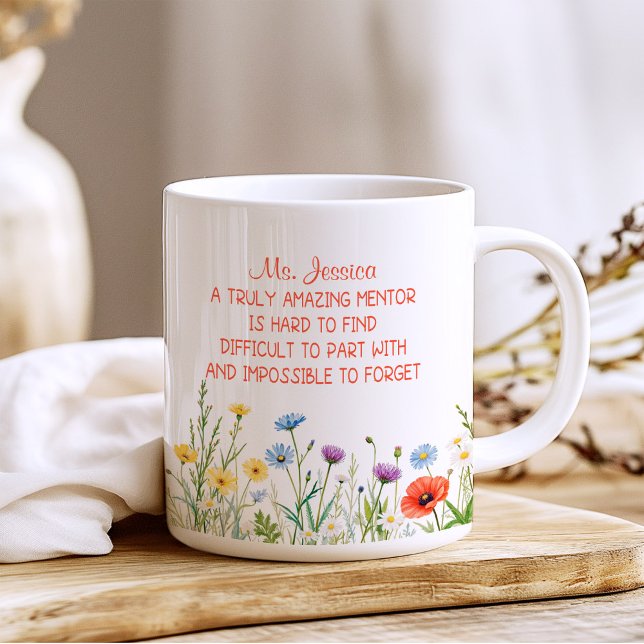 Caneca De Café Personalizado Um Mentor Verdadeiramente Incrível F (Criador carregado)