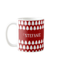 Personalizado Único Mínimo do Natal Vermelho Retro