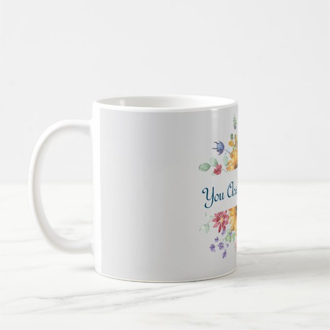 Caneca De Café Personalizado Você É Meu Sol e Girassol (Esquerda)