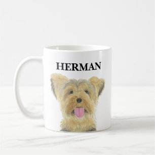 Caneca De Café Personalizado Yorkie Yorkshire Terrier