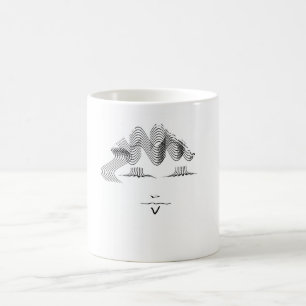 Caneca De Café Personalizar a face caricatural feminina