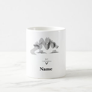 Caneca De Café Personalizar a face caricatural feminina