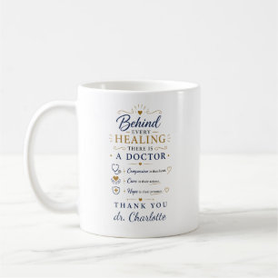 Caneca De Café Personalizar Agradecimento ao Médico Obrigado Médi
