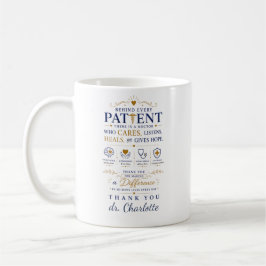 Caneca De Café Personalizar Agradecimento ao Médico | Presentes M