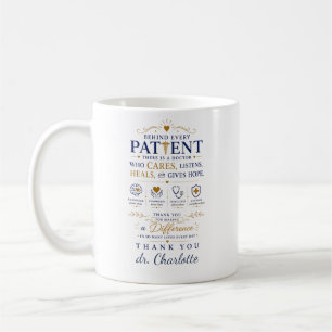 Caneca De Café Personalizar Agradecimento ao Médico Presentes M