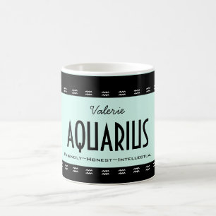 Caneca De Café Personalizar AQUARIUS AQUARIUS AQUARIUS Aniversár