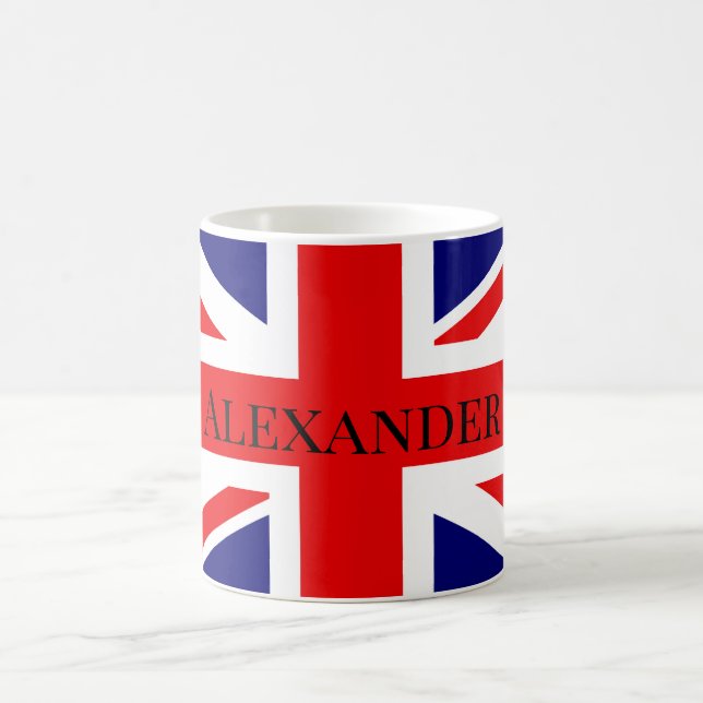 Caneca De Café Personalizar bandeira britânica (Centro)