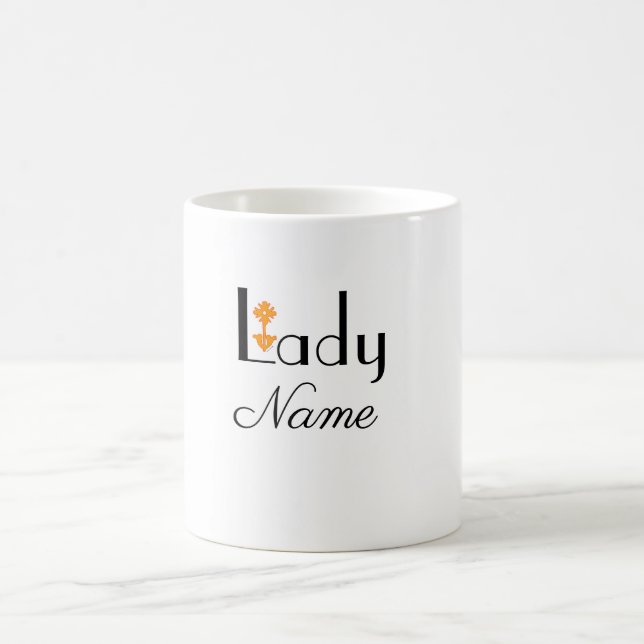 Caneca De Café Personalizar Com Nome Presente DAMA (Centro)
