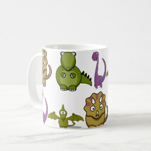 Caneca De Café Personalizar Crianças Dinossauras